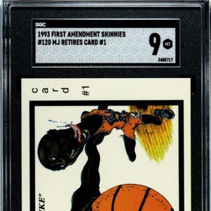 1993 RARE Michael Jordan LOW POP 5!!! First Amendment Skinnies #120 SGC 9MT